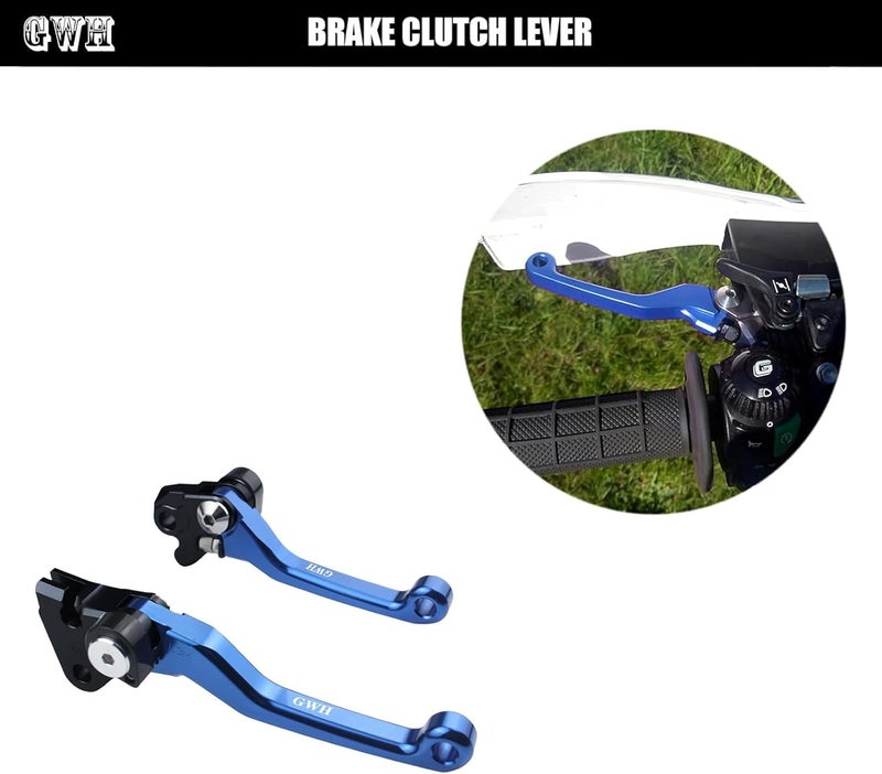 GWH CNC Motorcycle Foldable Brake Clutch Lever Handle for YZ125 YZ250 01-07 YZ250F 01-06 YZ426F YZ450F 01-07 RMZ250 05-06 KX125 06-08 KX250 05-08 KX250F 05-12 KX450F 06-12 Dirt Pit Bike - Image 4